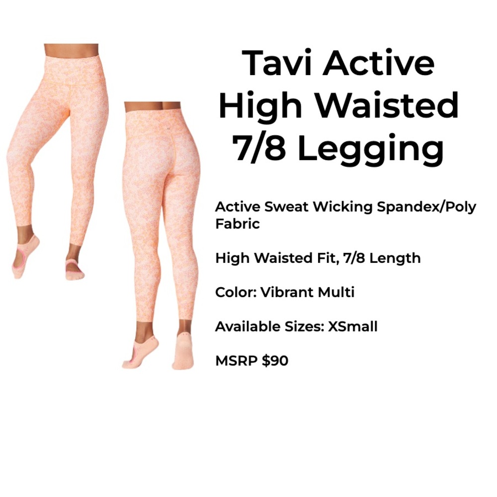 Tavi Active 7/8 High Waisted Leggings. NWT.